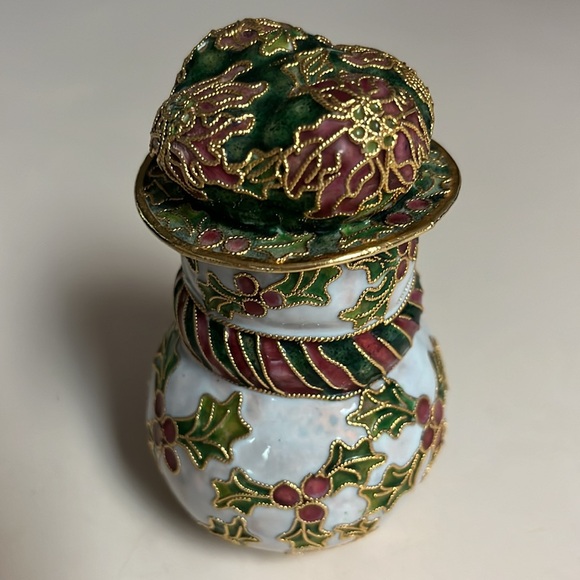 Cloisonné Snowman - Picture 4 of 12